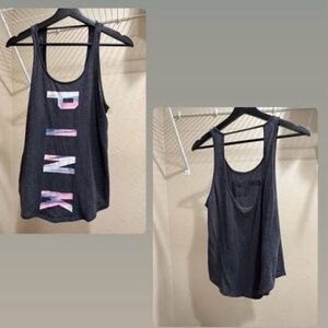 PINK Victoria's Secret Charcoal Tank Top